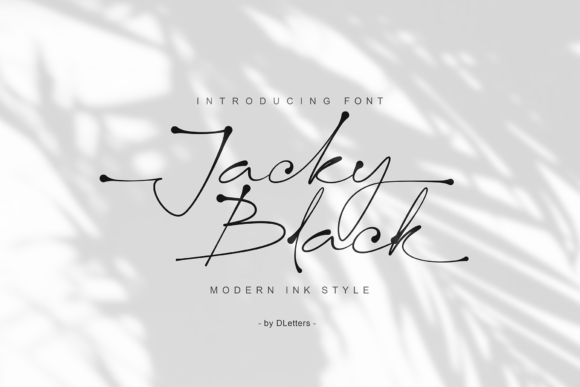 Jacky Black Font Poster 1