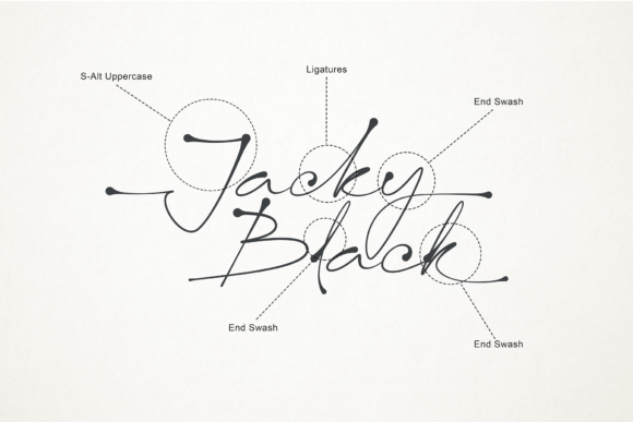 Jacky Black Font Poster 3