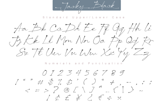 Jacky Black Font Poster 8