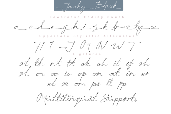 Jacky Black Font Poster 9
