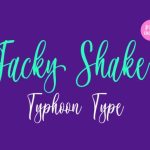 Jacky Shake Font Poster 1