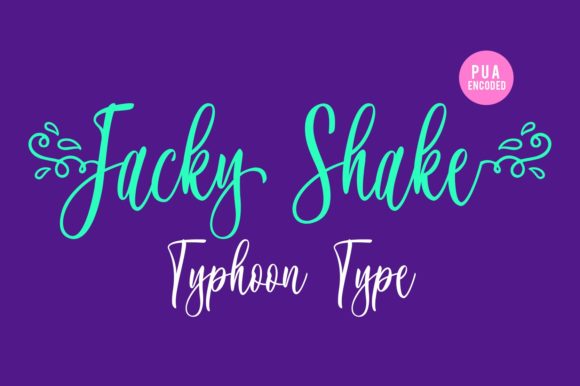 Jacky Shake Font Poster 1