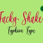 Jacky Shake Font Poster 2