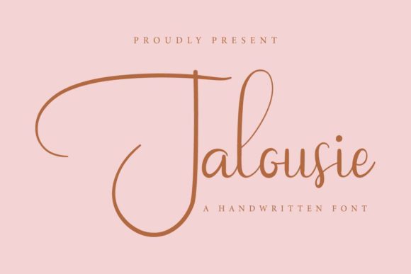 Jalousie Font Poster 1