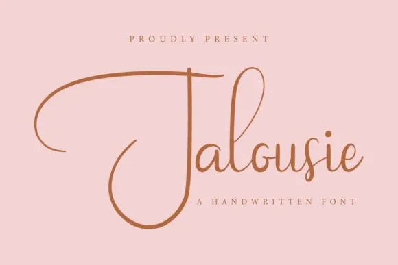 Jalousie Font Jalousie Font Poster 1