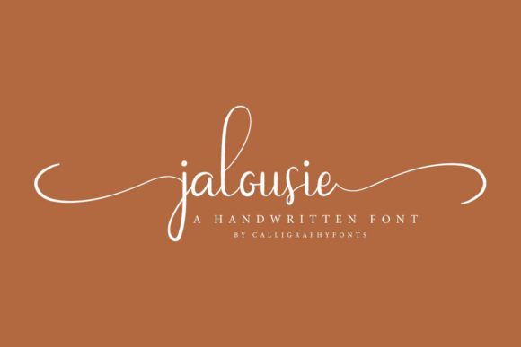 Jalousie Font Poster 2