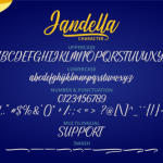 Jandella Font Poster 5