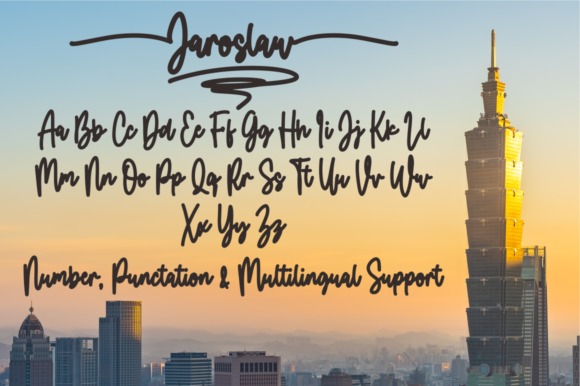 Jaroslaw Font Poster 9