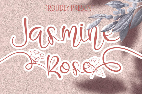 Jasmine Rose Font Poster 1