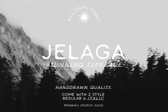 Jelaga Font Poster 1