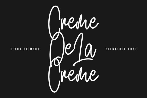 Jetha Crimson Font Poster 2