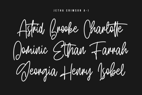 Jetha Crimson Font Poster 3