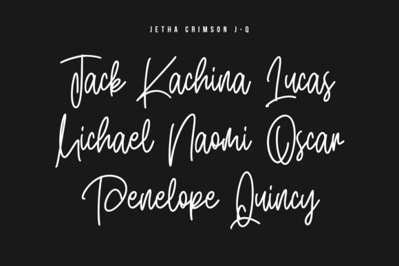 Jetha Crimson Font Poster 4