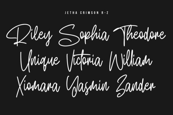 Jetha Crimson Font Poster 5