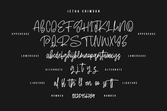 Jetha Crimson Font Poster 8
