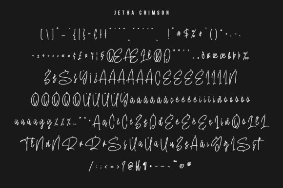Jetha Crimson Font Poster 9