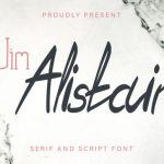 Jim Alistair Font Poster 2