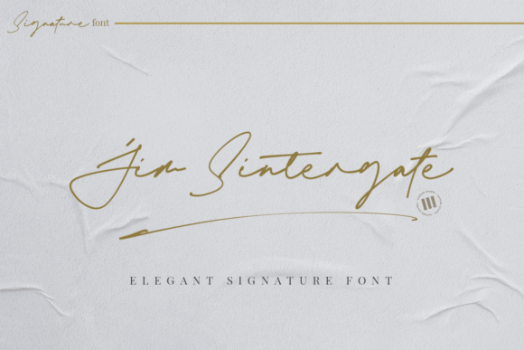 Jim Sintergate Font Poster 1