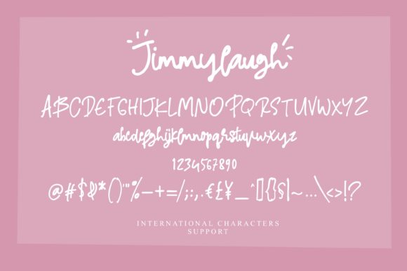 Jimmylaugh Font Poster 4