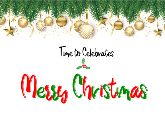 Jingle Bells Font Poster 4