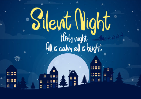 Jingle Bells Font Poster 5