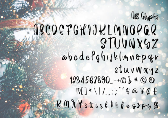 Jingle Bells Font Poster 8