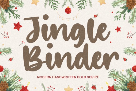 Jingle Binder Font Poster 1