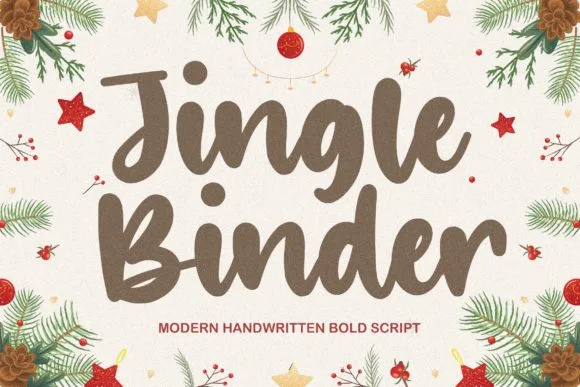 Jingle Binder Font Jingle Binder Font Poster 1