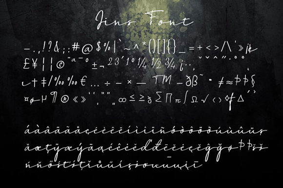 Jins Font Poster 4