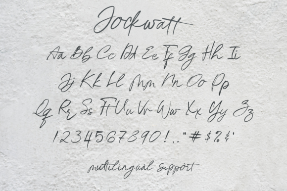 Jockwatt Font Poster 5