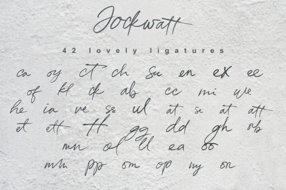 Jockwatt Font Poster 6
