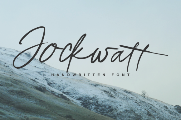 Jockwatt Font Poster 8