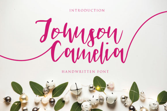 Johnson Camelia Font Poster 2