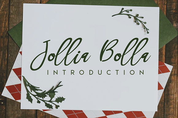 Jollia Bolla Font Poster 1