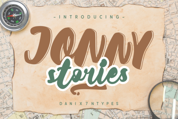 Jonny Stories Font Poster 1