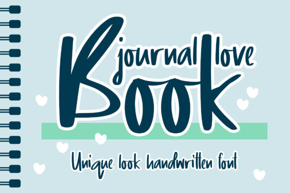 Journal Love Book Font Poster 1