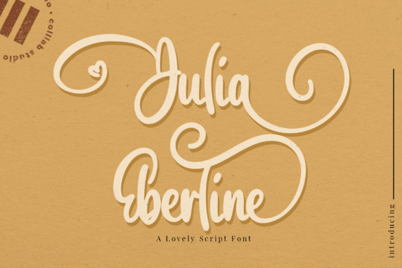 Julia Eberline Font Poster 1