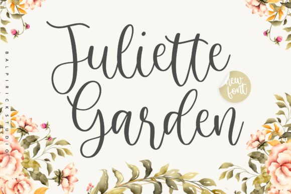 Juliette Garden Font Poster 1