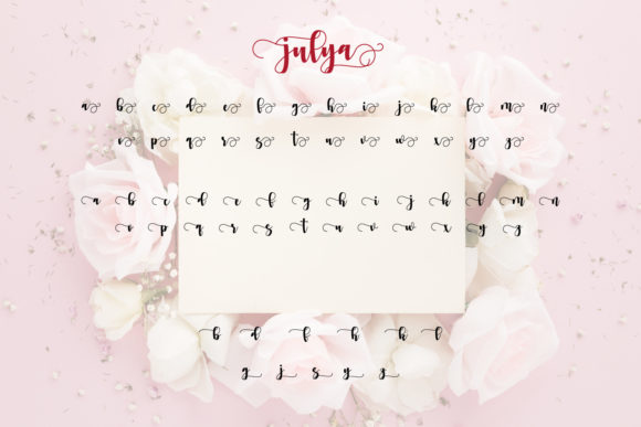 Julya Font Poster 8