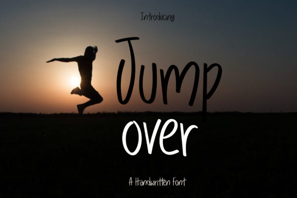 Jump over Font Poster 1