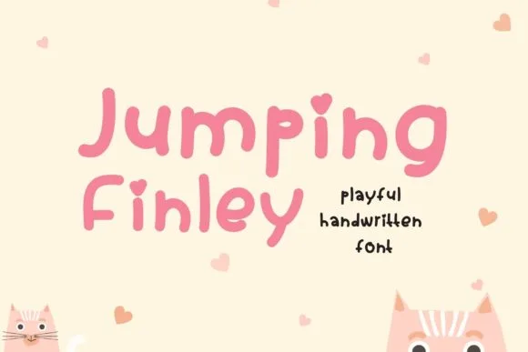 Jumping Finley Font Jumping Finley Font Poster 1
