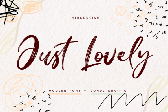 Just Lovely Font Poster 1