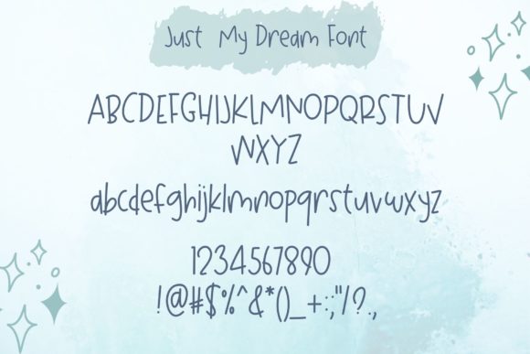 Just  My Dream Font Poster 9