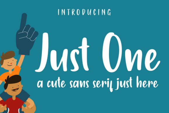 Just One Font Poster 1