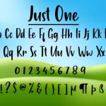 Just One Font Poster 5