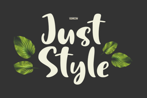 Just Style Font Poster 1