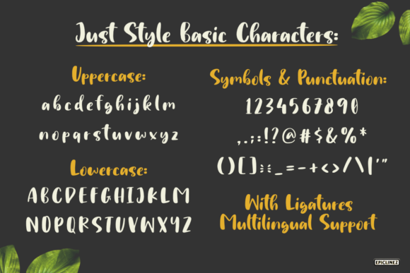 Just Style Font Poster 5