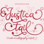Justica Tail Font Poster 1