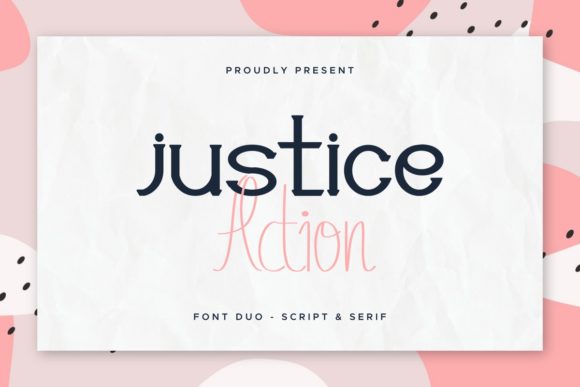 Justice Action Font Poster 1