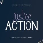Justice Action Font Poster 2
